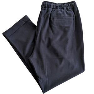 Open Edit Cropped Drawstring Chinos Navy Size XL